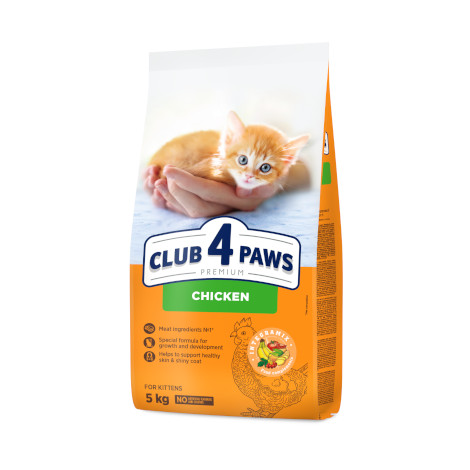 CLUB 4 PAWS PREMIUM DLA KOCIĄT „KURCZAK”. PEŁNOPORCJOWA SUCHA KARMA