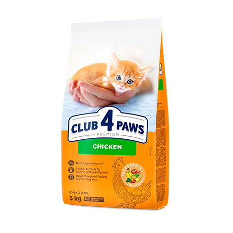 CLUB 4 PAWS PREMIUM DLA KOCIĄT „KURCZAK”. PEŁNOPORCJOWA SUCHA KARMA